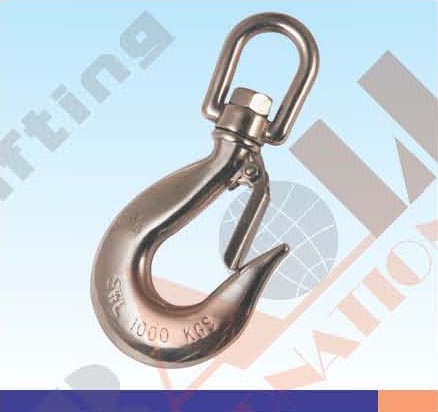 S.S. SWIVEL EYE HOOK AISI:304 or 316