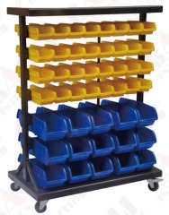 MOBILE SIDED PARTS BOX CARTS