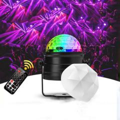 euroliteLED USB Mini Dj Disco Ball Party Stage Lights 7 Colors Remote Control Sound Activated