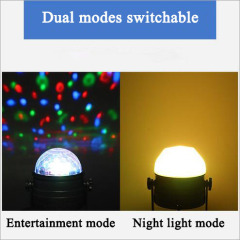 euroliteLED Mini Dj Disco Ball Party Stage Lights 7 Colors Remote Control Sound Activated(for United States)