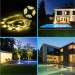 Led Solar Powered Warm White Waterproof Decoration Anit-UV Dropping Glue Soft Night Light