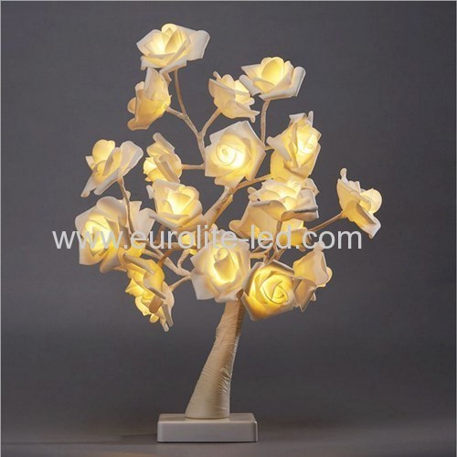 Led Rose Tree USB Battery Dual Purpose Romantic Holiday Room Party Decoation Night Light Monther's Day