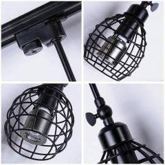 euroliteLED Adjustable LED Retro Track Spotlight Long Pole Spotlight (Three Heads)