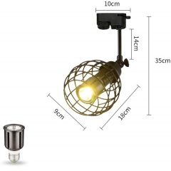 euroliteLED Adjustable LED Retro Track Spotlight Long Pole Spotlight (Single Heads)