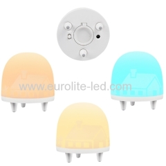Led Dimmable RGB Eight Colors Three Gear Brightness Silicone Battery USB Bedroom Decration Night Light
