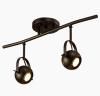 euroliteLED Two Heads Industrial Vintage Ceiling Spotlights Black Long Pole Spotlights