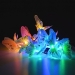 Led Solar Power Animal Design Multi-Color Fiber Optic Butterfly Party Holiday Decoration Night Light