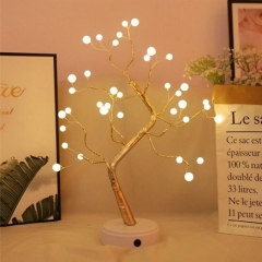 Led Pearl Tree Battery USB Touch Switch Party Holiday Wedding Decoration Night Light