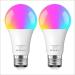 euroliteLED 10W LED WiFi Smart Multicolor RGBW Bulbs