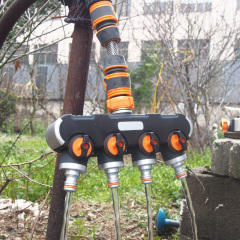 4-way plastic hose splitter for garden