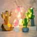 Led Cactus Button Battery Room Decoration Party Holiday Ornament Night Light