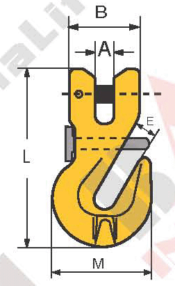 G80 CLEVIS GRAB HOOK WITH BOLT AND COTTER PIN