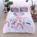 White Dream catcher Bedding Set comforter bedding sets king Bohemian Print Bedclothes King Feathers Duvet Cover set