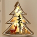 Led Wooden Snow Heart Star Tree Christmas Deer Decoration Holiday Party Room Decoration Night Light