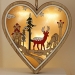 Led Wooden Snow Heart Star Tree Christmas Deer Decoration Holiday Party Room Decoration Night Light