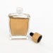 Natural Bamboo Cap Square Glass Oil Dropper Bottle