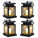 Led Hanging Solar Lights sulkily Waterproof Handing Solar Candle Lantern Hanging Decoration Garden Night Light