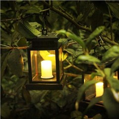 Led Hanging Solar Lights sulkily Waterproof Handing Solar Candle Lantern Hanging Decoration Garden Night Light