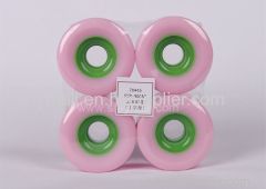 pu wheels for skate board 70*45 PU Wheels pink pu pulley for skateboard