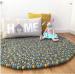 Add to CompareShare Handmade Custom Size 100cm Round Wool Felt Ball Rug On Sale