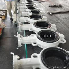 Handle-to-Handle Lining Fluorine Butterfly Valve