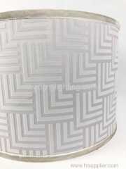 Velvet lamp shade with grey