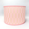 Velvet lamp shade with pink