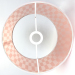 Velvet lamp shade with light pink