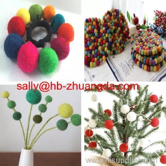 wool felt dryer balls and various decoration balls