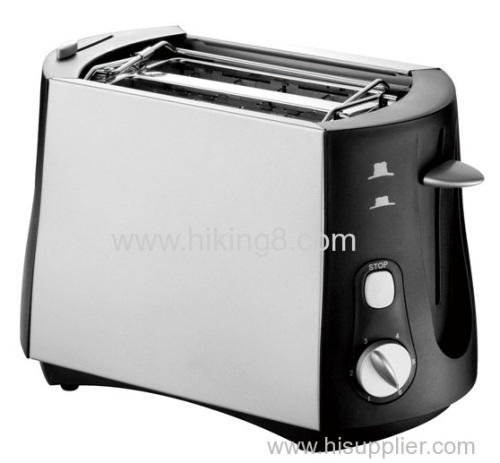 Electric 2 sllice stainless steel bread toaster