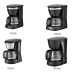0.75L 6 Cup Drip Coffee Maker With Thermos Glass Carafe Clear Water Level Indicator and One Touch Button