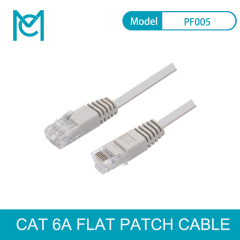 MC High Speed CAT 6A Flat 8pin full copper Ethernet Network Cable RJ45 Patch Cord