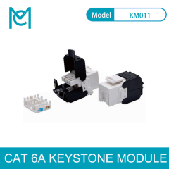 MC CAT 6A Keystone Jack Unshielded 500 MHz without Dust Cover