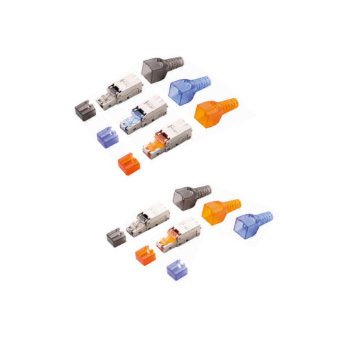 MC CAT 6A/7 Modular RJ45 Plug 8P8C Shielded For Round Cable