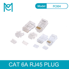 MC CAT 6A Modular RJ45 Plug 8P8C Unshielded For AWG 24-26