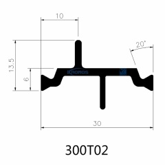 High Precision Extruded 30mm PA66GF25 Thermal Break Polyamide Profiles