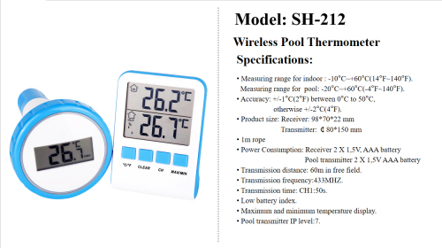 Wireless Pool Thermometer