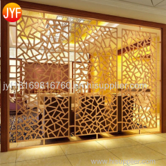 Home Decor Stainless Steel Decorative Metal Folding Screen Kitchen Room Divider