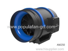 10" AC250 Mixed flow fan blue style ventilation blower greehouse building house toilet bathroom plan farm playroom