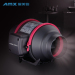12" AC315 Mixed flow fan red style ventilation blower greehouse building house toilet bathroom plan farm playroom