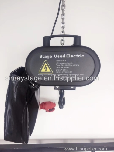 stage electric hoist with safety lock