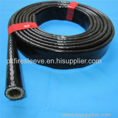 Silicone rubber cover fiberglass fire sleeve hose protector for high temperature resistant