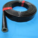 Silicone fiberglass braided high temperature resistant sleeve for hose wire line heat protection