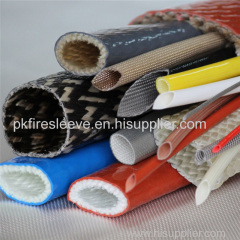 Silicone rubber fiberglass high temperature hose sleeve for heat insulation protection