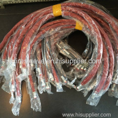 silicone rubber covered glass fiber pyrojacket sleeve for hose cable wire protection