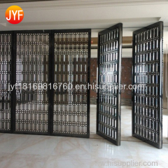 Laser Cut Stainless Steel Screen Living Room Restaurant Metal Partition Wall