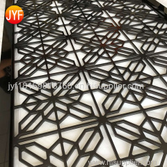 Laser Cut Stainless Steel Screen Living Room Restaurant Metal Partition Wall
