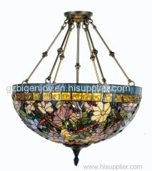 Tiffany 27" Floral & Dragonfly Fixture Lamp-G271461-1e/P1519K524