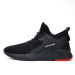 2019 fashion odm oem classic trainers breathable mesh sport walking slip on black air knitted running casual shoes men s