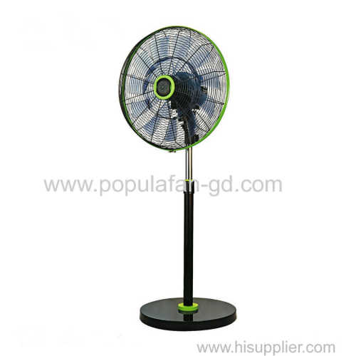 EC Standing-floor Fan With Brushless Permanent Magnet EC motor Wifi Bluetooth Radio Frequency Remote-18" Green Style